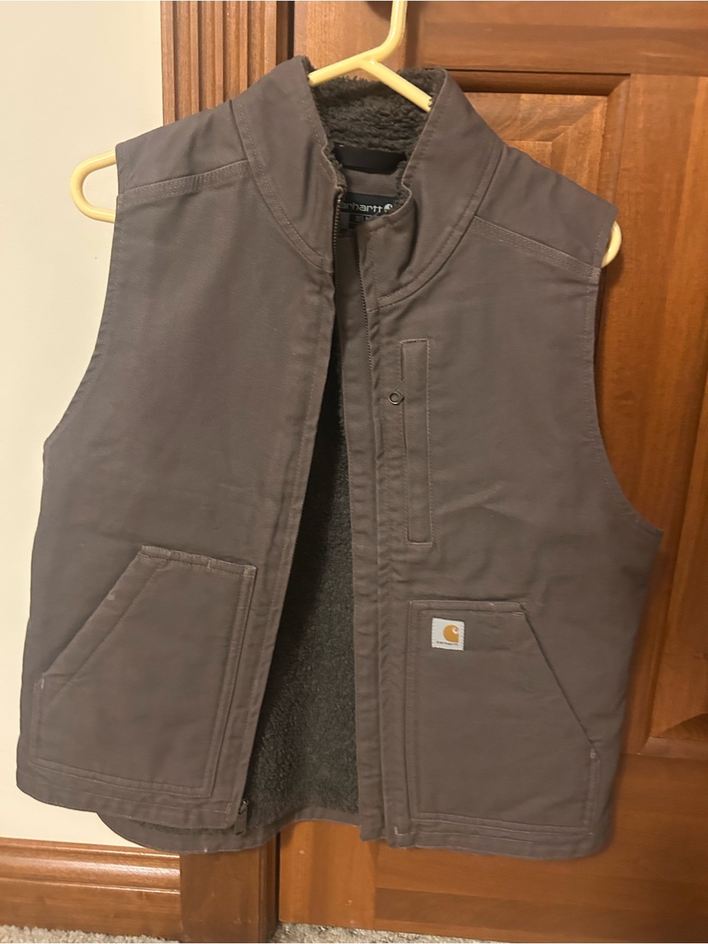 Carhartt Women’s Dark Gray Sherpa-Lined Work Vest
